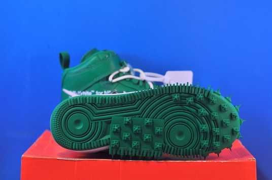 Кросівки Nike X Air Force 1 Mid Green Off-White DR0500-300 💛 ціна