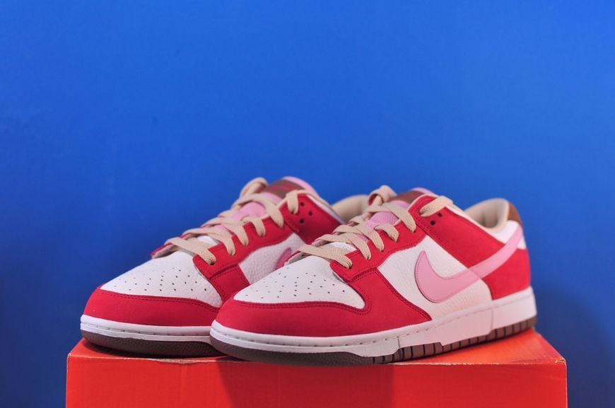 Кросівки Nike Dunk Low Prm White/Red FB7910-600 фото