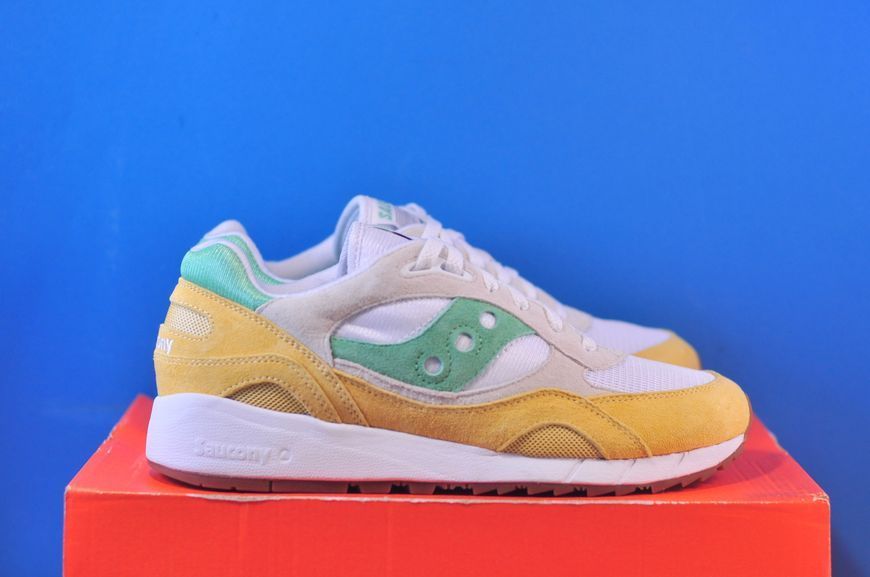 Кросівки Saucony Shadow 6000 S70441-42 White-Yellow-Green фото